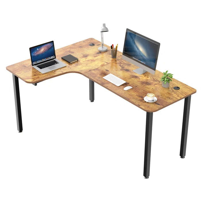 L-Shaped Wooden Office cum Computer cum Study Table - Furnishiaa -  -